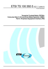 Standard ETSI TS 100392-5-V2.1.1 25.7.2008 preview