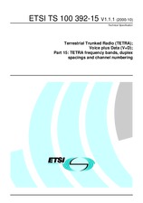 Standard ETSI TS 100392-15-V1.1.1 2.10.2000 preview