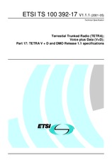 WITHDRAWN ETSI TS 100392-17-V1.1.1 31.5.2001 preview