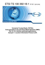 Standard ETSI TS 100392-18-1-V1.6.1 13.8.2012 preview