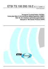 Standard ETSI TS 100392-18-2-V1.1.1 17.11.2008 preview