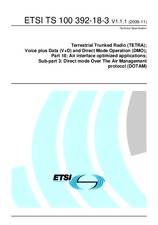 Standard ETSI TS 100392-18-3-V1.1.1 9.11.2009 preview