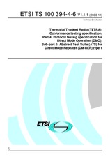 Standard ETSI TS 100394-4-6-V1.1.1 30.10.2000 preview