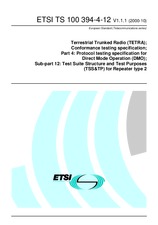 Standard ETSI TS 100394-4-12-V1.1.1 27.10.2000 preview