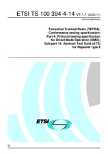 Standard ETSI TS 100394-4-14-V1.1.1 30.10.2000 preview