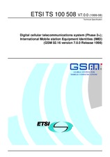 Standard ETSI TS 100508-V7.0.0 13.8.1999 preview