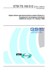 Standard ETSI TS 100512-V7.0.1 30.7.1999 preview