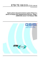 Standard ETSI TS 100519-V7.0.0 13.8.1999 preview