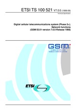 Standard ETSI TS 100521-V7.0.0 22.9.1999 preview