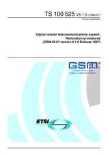 Standard ETSI TS 100525-V6.1.0 31.7.1998 preview