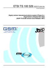 Standard ETSI TS 100526-V6.6.0 30.6.2003 preview