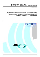 Standard ETSI TS 100531-V8.0.0 2.5.2000 preview