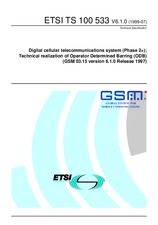 Standard ETSI TS 100533-V6.1.0 30.7.1999 preview