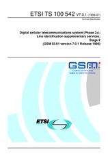 Standard ETSI TS 100542-V7.0.1 30.7.1999 preview