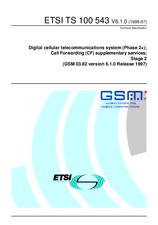 Standard ETSI TS 100543-V6.1.0 30.7.1999 preview