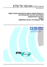 Standard ETSI TS 100544-V7.0.0 13.8.1999 preview