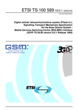 Standard ETSI TS 100589-V8.0.1 31.5.2002 preview