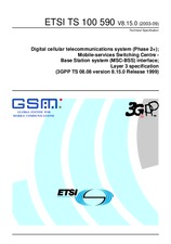 Standard ETSI TS 100590-V8.15.0 19.9.2003 preview