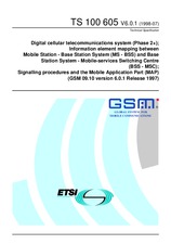 Standard ETSI TS 100605-V6.0.1 31.7.1998 preview