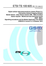 Standard ETSI TS 100605-V6.1.0 30.7.1999 preview