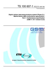 Standard ETSI TS 100607-1-V5.2.0 30.8.1997 preview