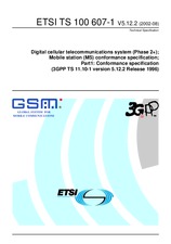 WITHDRAWN ETSI TS 100607-1-V5.12.0 30.9.2001 preview