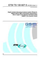 Standard ETSI TS 100607-3-V4.29.0 17.11.2000 preview