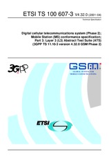 Standard ETSI TS 100607-3-V4.32.0 30.4.2001 preview