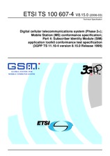 Standard ETSI TS 100607-4-V8.15.0 31.3.2006 preview