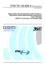 Standard ETSI TS 100609-4-V7.0.0 19.6.2002 preview