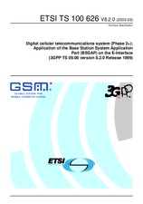 Standard ETSI TS 100626-V8.2.0 31.3.2003 preview