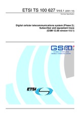 Standard ETSI TS 100627-V4.6.1 30.10.2001 preview