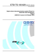 Standard ETSI TS 100629-V6.4.0 30.8.1999 preview