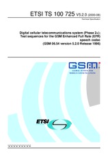 Standard ETSI TS 100725-V5.2.0 25.8.2000 preview