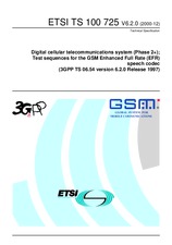 Standard ETSI TS 100725-V6.2.0 31.12.2000 preview