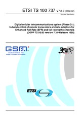 Standard ETSI TS 100737-V7.3.0 26.2.2002 preview