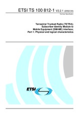 Standard ETSI TS 100812-1-V2.2.1 23.4.2002 preview