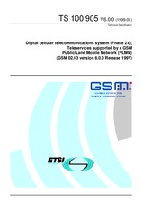 Standard ETSI TS 100905-V6.0.0 11.1.1999 preview