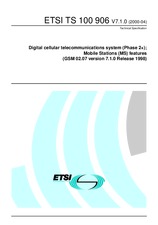 Standard ETSI TS 100906-V7.1.0 28.4.2000 preview