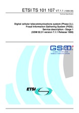 WITHDRAWN ETSI TS 101107-V5.0.0 31.10.1997 preview