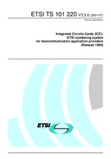 WITHDRAWN ETSI TS 101220-V3.2.0 22.5.2001 preview