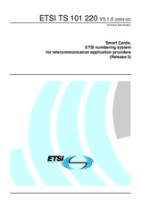 WITHDRAWN ETSI TS 101220-V4.1.0 15.2.2002 preview