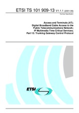 WITHDRAWN ETSI TS 101909-13-V1.1.1 24.9.2001 preview