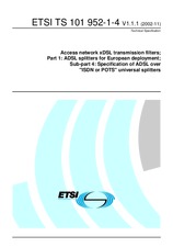 WITHDRAWN ETSI TS 101952-1-4-V1.1.1 15.11.2002 preview