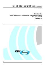 WITHDRAWN ETSI TS 102241-V6.3.0 10.3.2004 preview