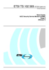 WITHDRAWN ETSI TS 102569-V7.0.0 11.7.2007 preview