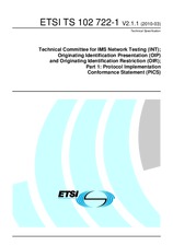 WITHDRAWN ETSI TS 102722-1-V2.1.1 4.3.2010 preview