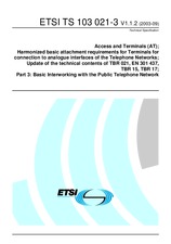 WITHDRAWN ETSI TS 103021-3-V1.1.1 26.8.2003 preview