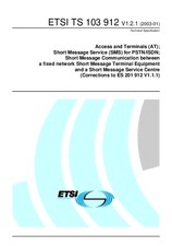 WITHDRAWN ETSI TS 103912-V1.1.1 13.8.2002 preview