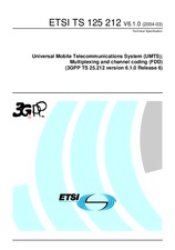 Standard ETSI TS 125212-V6.1.0 31.3.2004 preview